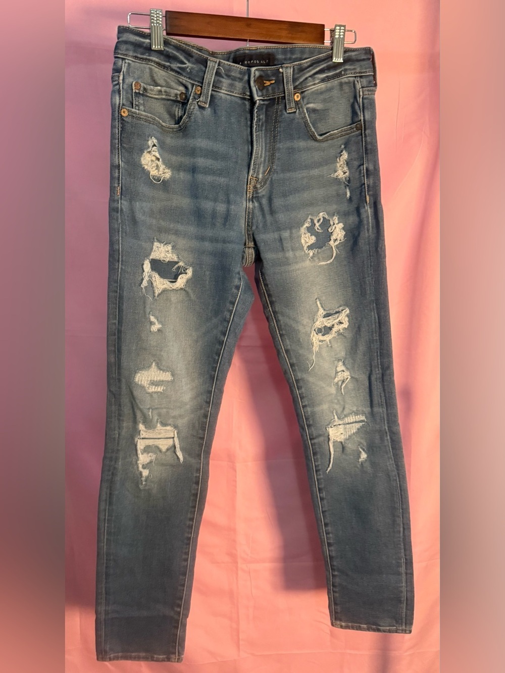 Aeropostale Distressed Skinny Women’s Jeans - Blue Size 30/32